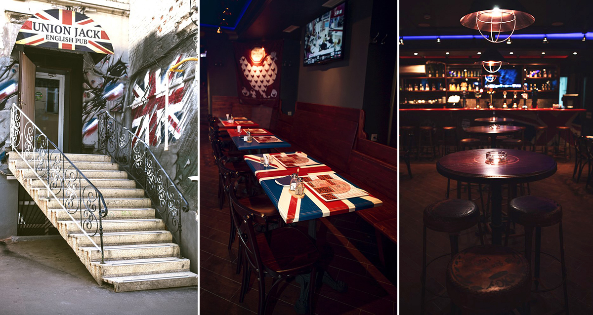 интерьер паба Union Jack