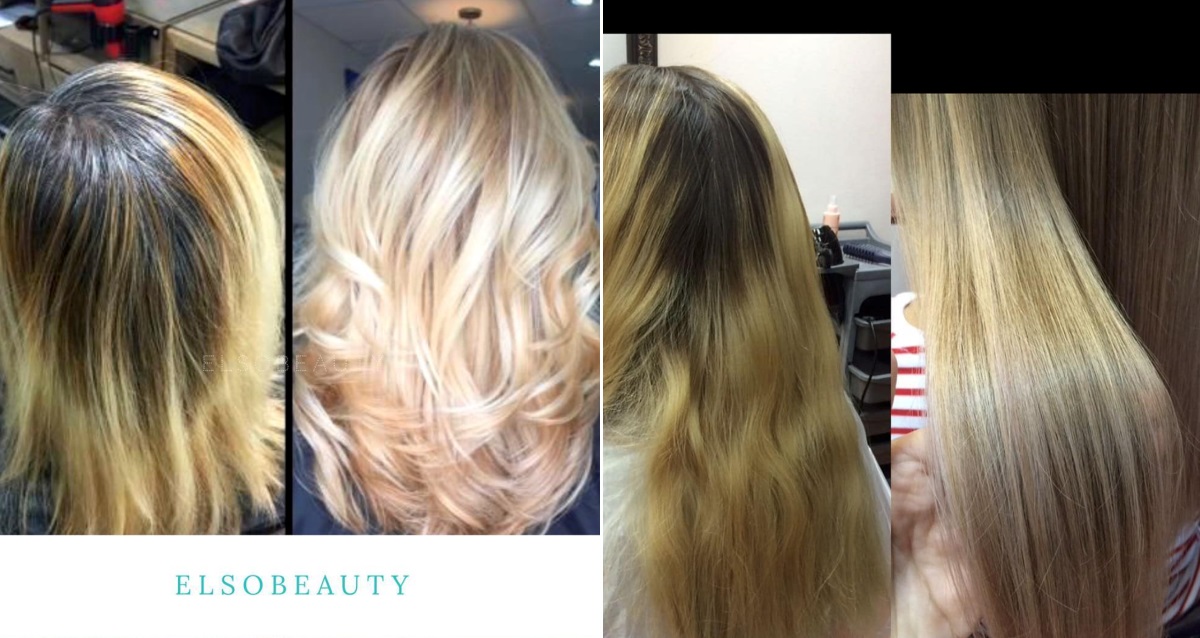 окрашивание волос в салоне Elsobeauty