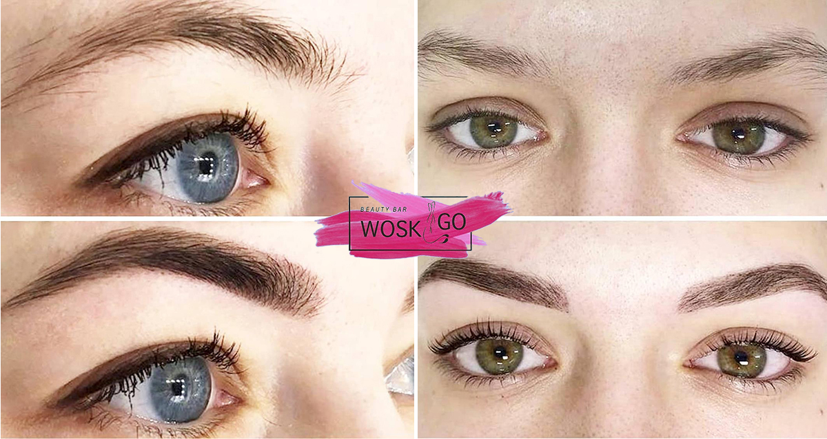 коррекция бровей в салоне Beauty bar Wosk&Go